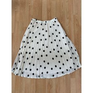 A New Day White Polka Dot Skirt